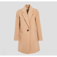 Manteau droit boutonné