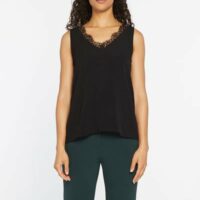 Top droit sans manches Noir Pablo