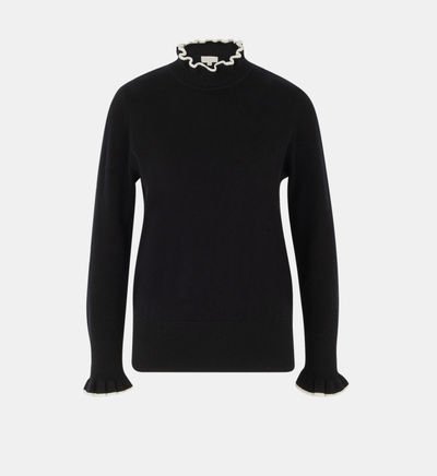 Pull Nolane droit en laine Noir Pablo Pull Nolane droit en laine Noir Pablo