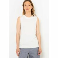 Pull sans manches  viscose responsable Beige CAMAIEU