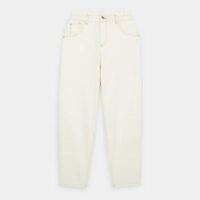 Jean ample Promesse taille haute Beige Maje