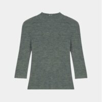 Pull ajusté Manuelle détails en métal Gris Maje