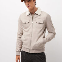 Sweat col sherpa bicolor Nude Devred 1902