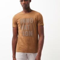 Tee shirt en coton bio Marron Devred 1902