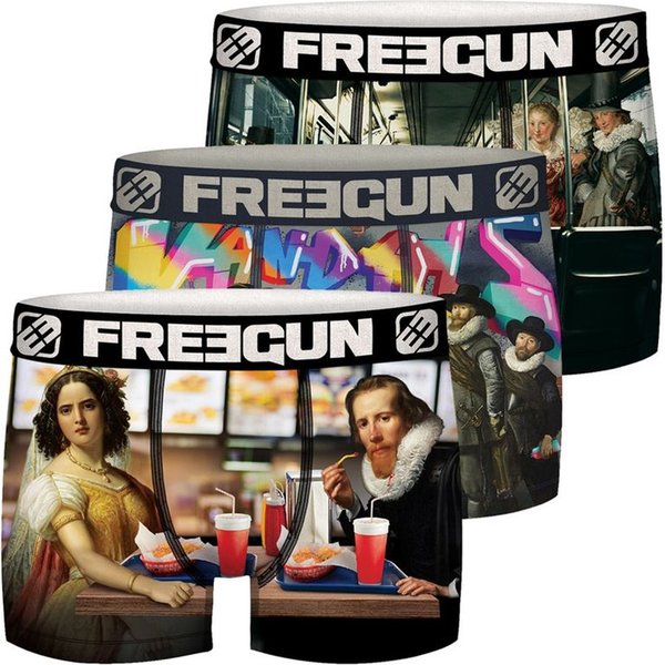 Boxers Microfibre Metro Lot de 3 Freegun