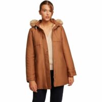 Parka fourrée à capuche Camaïeu