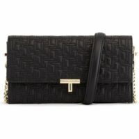 Pochette tout en un avec bandoulière amovible Adèle en cuir lisse ADELE Le Tanneur