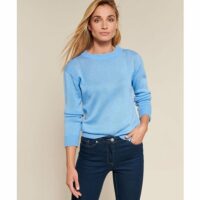 Pull col rond maille jersey Finsbury