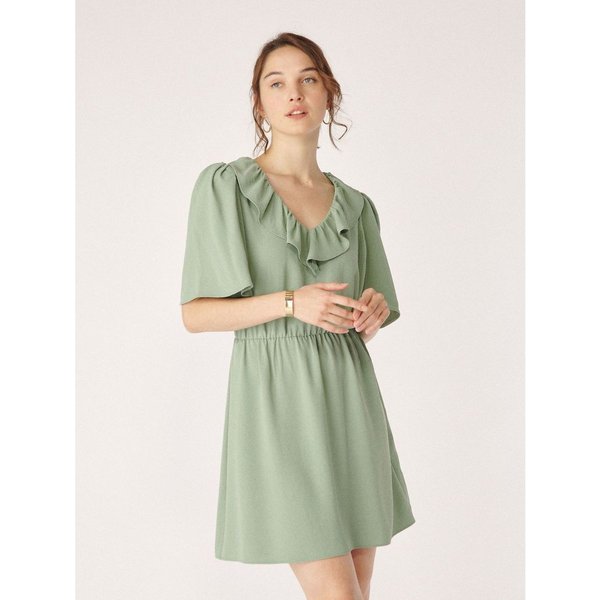 Robe Blanche Naf Naf Taille 38 - Longueur Genou, Neuve Avec étiquettes (manque Un Bouton)