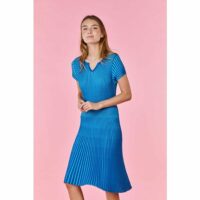 Robe en maille à rayures verticales VAGUELETTE Galeries Lafayette