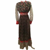 Robe longue en imprimés floraux - Robe Encart Galeries Lafayette