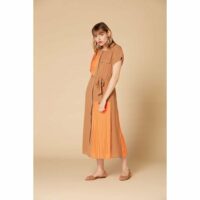 Robe longue plis asymétriques  - Modèle Accalmie Galeries Lafayette