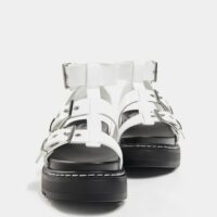 Sandales Plateforme Boucles Femme 38 Blanc Bershka
