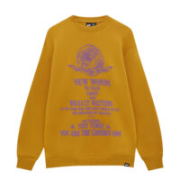 Sweat à Manches Longues Moutarde Pull&Bear