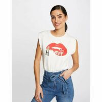 T-shirt sans manches col rond Morgan