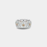 Bague Enchanted Lotus diamants bruns en or blanc Gris De Beers Jewellers