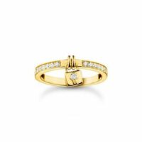 Bague cadenas or Argent sterling 925