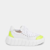 Baskets basses Blondie Ties détails fluo Blanc AGL