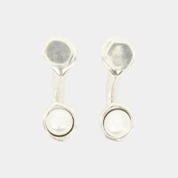 Boucles d'oreilles Meant To Be métal plaqué argent Gris Uno de 50