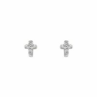 Boucles d'oreilles Mini Croix Jaune Djula