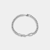Bracelet gourmette Double Wire argent Gris Annelise Michelson