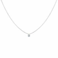 Collier 360° - diamant solitaire 0