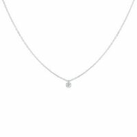 Collier 360° - diamant solitaire 0
