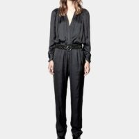 Combinaison Captain Satin Noir Zadig&Voltaire