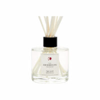Diffuseur Lia Bois d'Agar 200 ml + 10 tiges rotin Blanc Geodesis