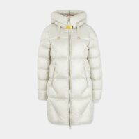 Doudoune mi longue déperlante capuche Janet Gris Parajumpers