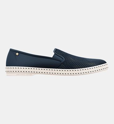 Espadrilles ajourées en tissu Bleu Rivieras Espadrilles ajourées en tissu Bleu Rivieras