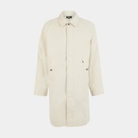 Imperméable droit mi-long en nylon déperlant Beige Dockers