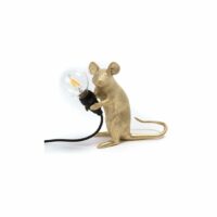 Lampe de table Souris LED Mac Sitting or Jaune Seletti