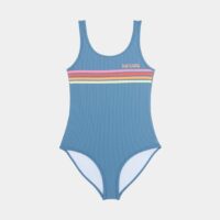 Maillot de bain 1 pièce bandes contrastantes Bleu Rip Curl