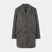 Manteau court chevrons chinés Gris Nice Things