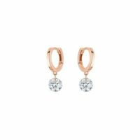 Mini Créoles 360° - 2 diamants - poids total 0