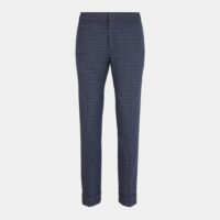 Pantalon Jola fines rayures carreaux Bleu Comptoir GL