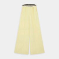 Pantalon ample laine Jaune Stella McCartney
