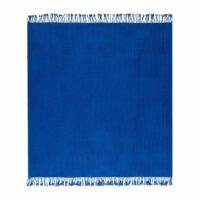 Plaid Honey coton polyester Bleu Jalla