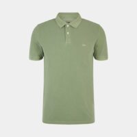 Polo droit coton piqué Vert Lee