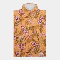 Poncho de bain en coton éponge à imprimé floral capuche Orange Rip Curl