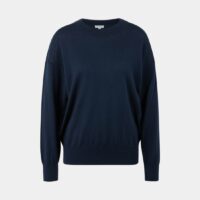 Pull Alice droit laine mérinos Bleu Jodhpur