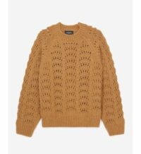 Pull en maille à manches bouffantes Marron The Kooples