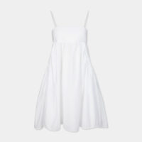 Robe courte Lisbeth coton fines bretelles Blanc Cecilie Bahnsen