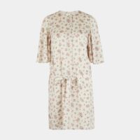 Robe courte fluide Rhona fleurs Beige Zadig&Voltaire