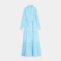 Robe longue Lena lin Bleu Ines de la Fressange Paris