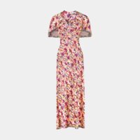 Robe longue imprimée Multicolore Paco Rabanne
