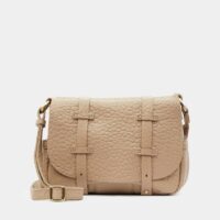 Sac cartable Bess cuir bubble Beige Mila Louise