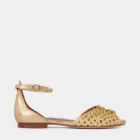 Sandales plates Lucy cuir Jaune Anonymous Copenhagen