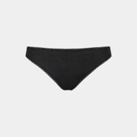 Slip paillettes dentelle Noir Momoni